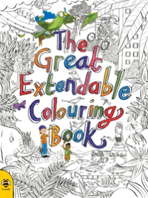 The Great Extendable Colouring Book front cover